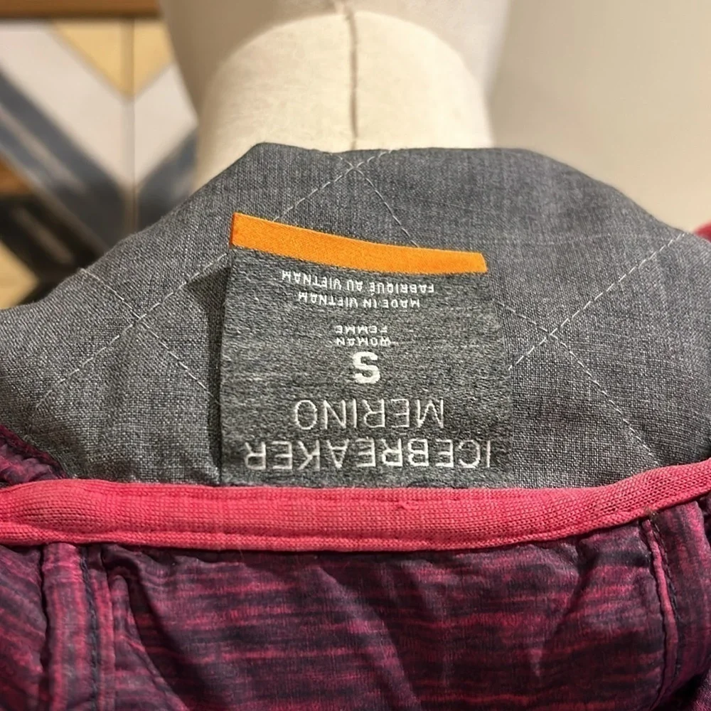 Icebreaker Women's MerinoLOFT™ Helix Long Sleeve Zip Hood Fraser Peaks Jacket S - Picture 7 of 9